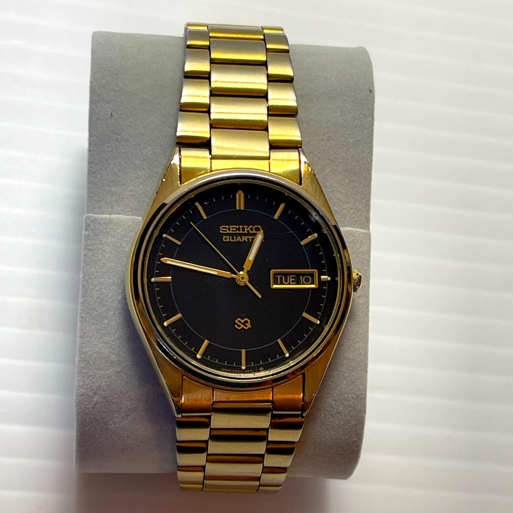 Seiko Day/Date 5G23-8059 Black Dial Watch